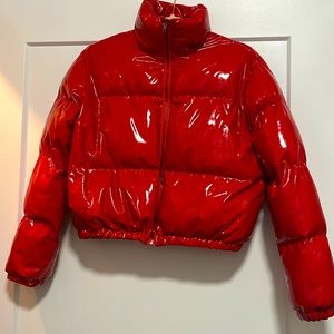 Red Puffer Coat